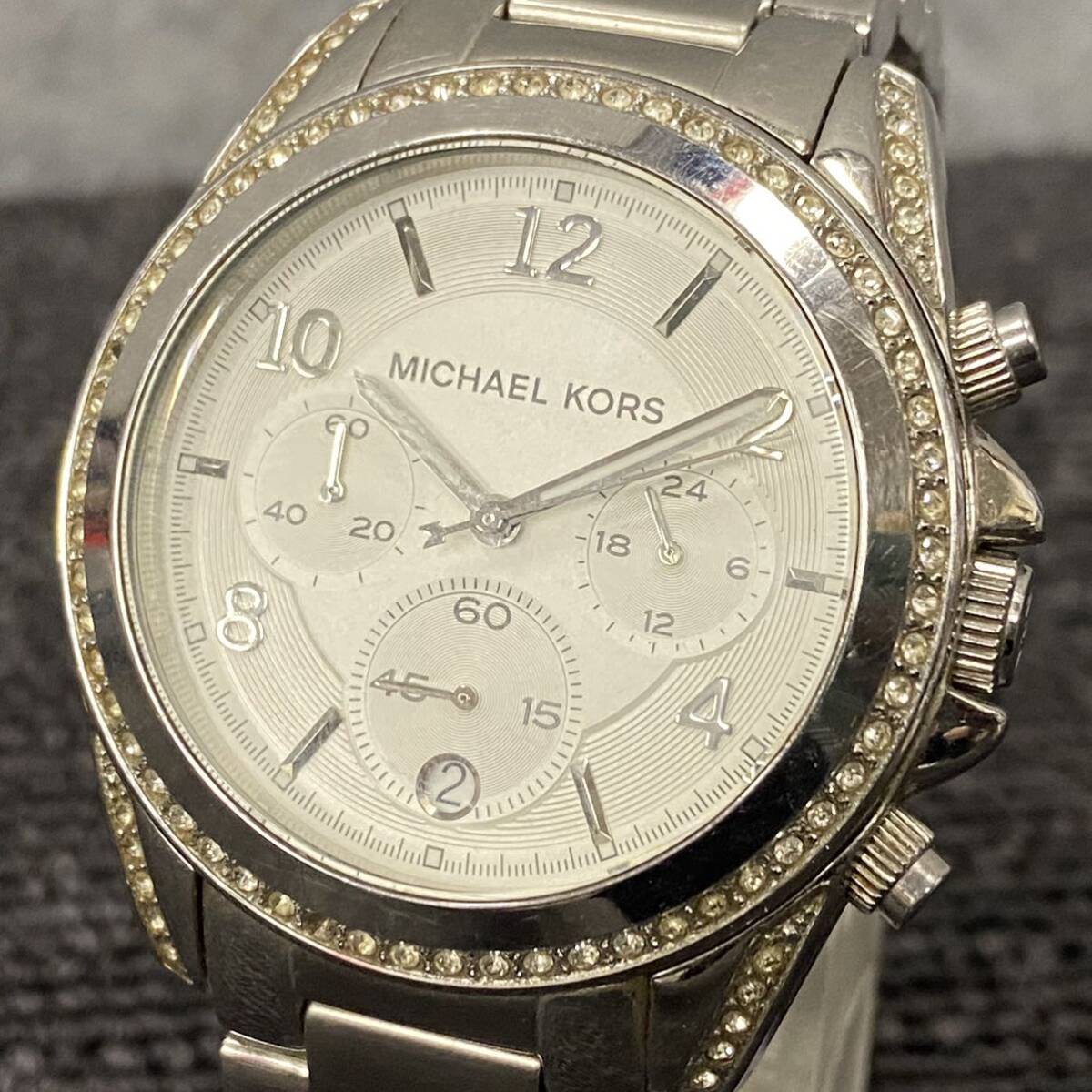 ◆【売り切り】MICHAEL KORS マイケルコース クォーツ クロノグラフ 腕時計 MK-5165の画像1