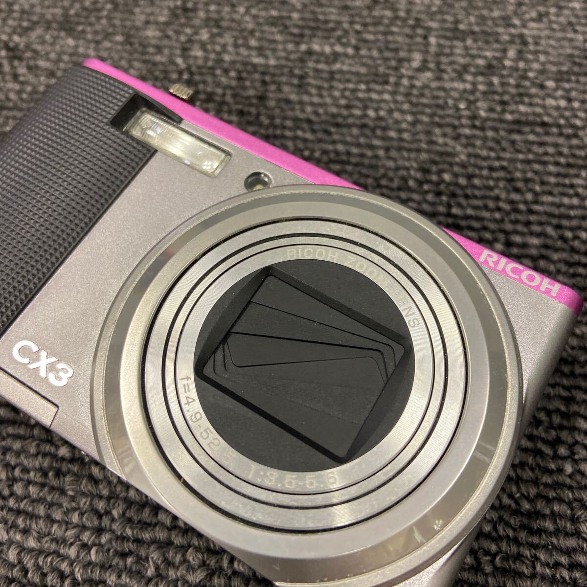 ◆【売り切り】RICOH リコー　コンパクトデジタルカメラ デジカメ CX3 f=4.9-52.5 1:3.5-5.6 
