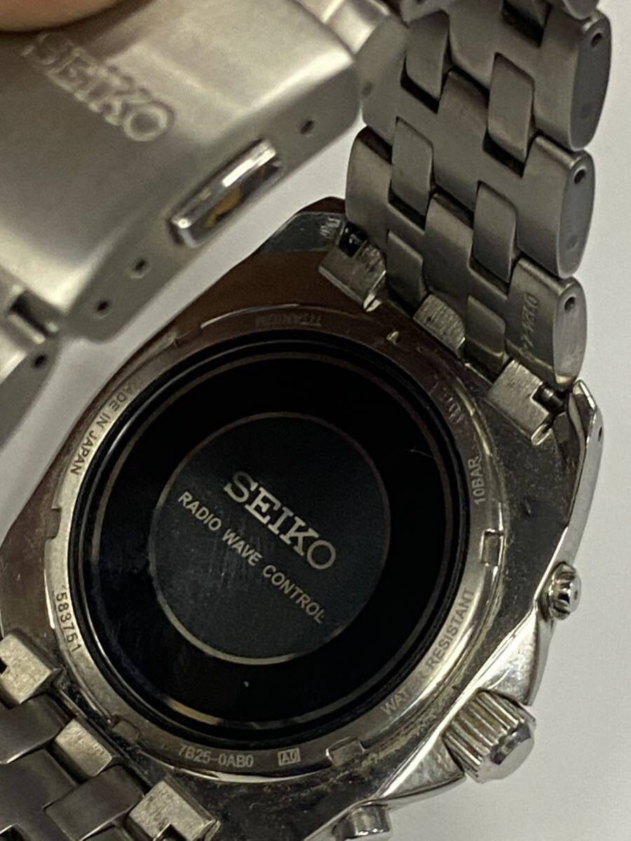 ◆【売り切り】SEIKO　セイコー 7B25-0AB0 WORLD TIME SOLAR　ワールドタイム ソーラー デイト メンズ腕時計 現状品_画像7