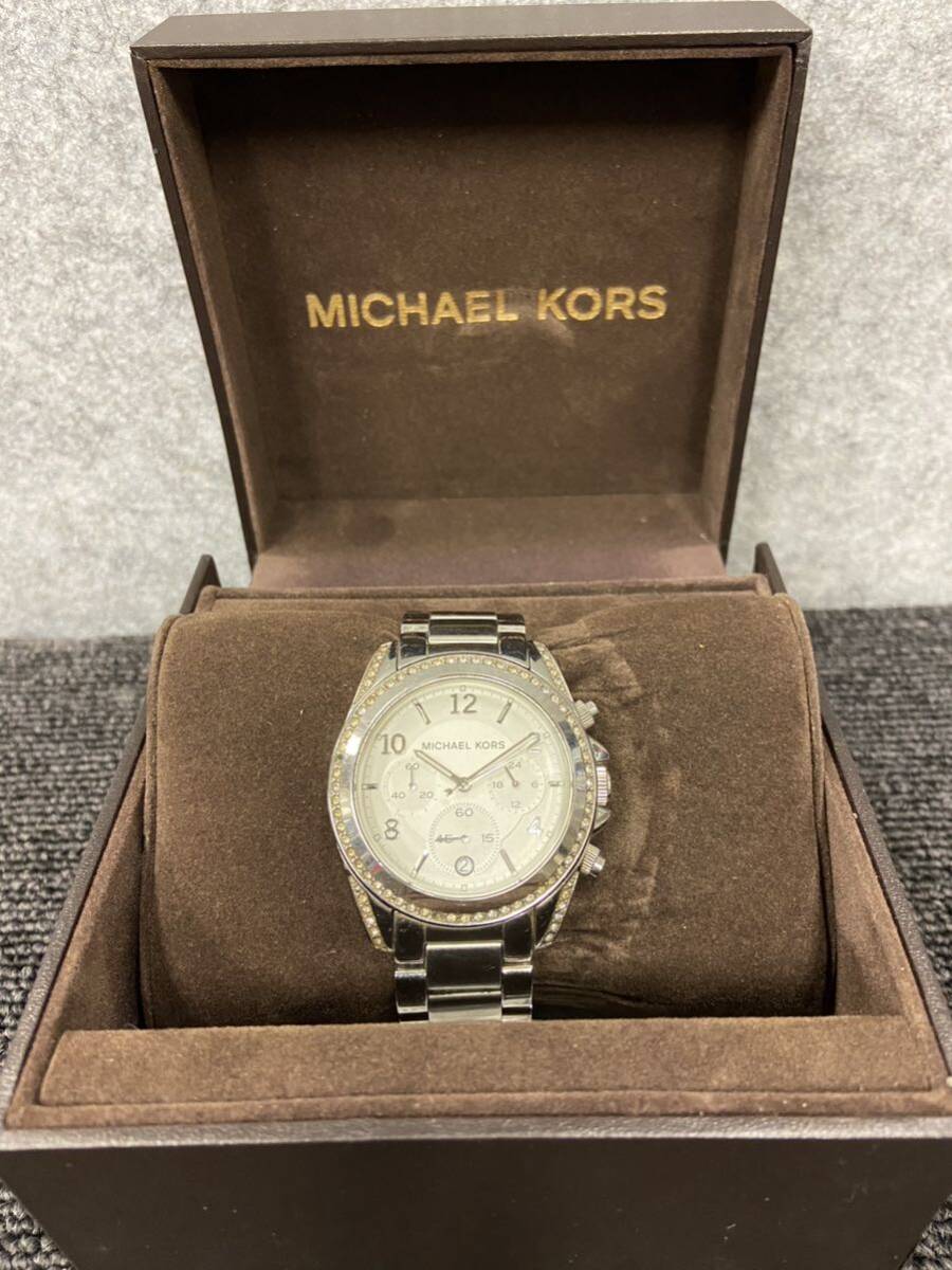 ◆【売り切り】MICHAEL KORS マイケルコース クォーツ クロノグラフ 腕時計 MK-5165の画像2