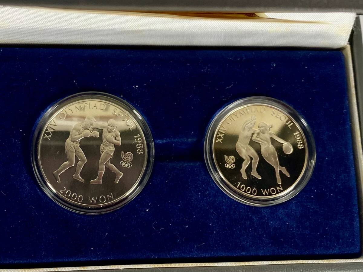 ▲ 【1円スタート】 大韓民国 韓国 ソウルオリンピック記念コイン２枚セット 1988年▲hi297の画像3