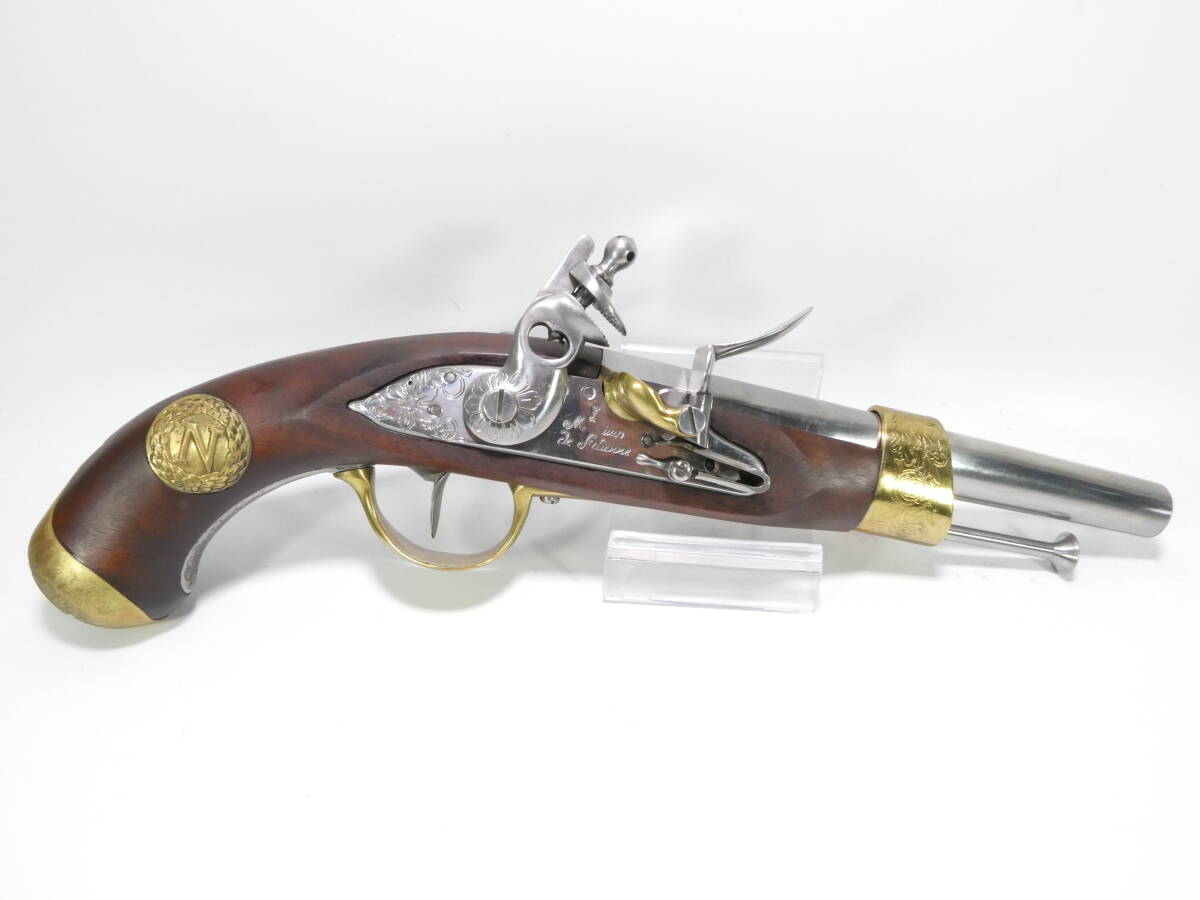W2391/フランクリンミント/ナポレオン フリントロック ピストル/モデルガン/装飾銃の画像2