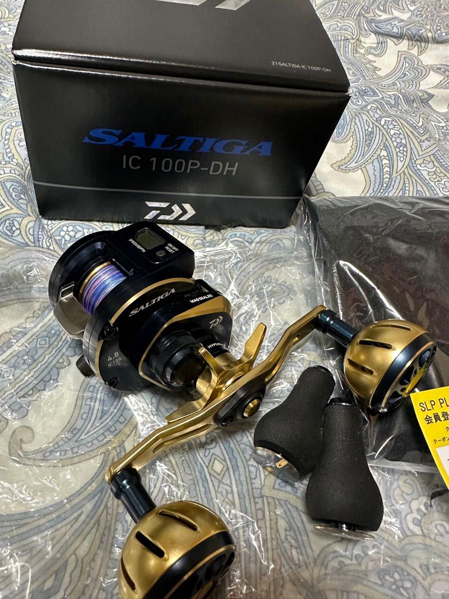 ダイワ 21 ソルティガ IC 100P-DH SLPハンドルノブ付き ライン ダイワ 21 ソルティガ IC 100P-DH SLPハンドルノブ付き ライン