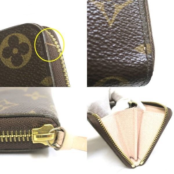 LOUIS VUITTON ルイヴィトン M61298 ポルトフォイユ・クレマンス 長財布【送料無料】中古品　used AB_画像7