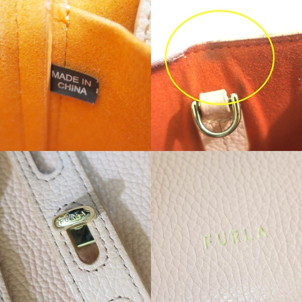 FURLA　フルラ　ネットミニ　2WAYバッグ【送料無料】【質屋かんてい局横浜港南店】中古品 used AB_画像7