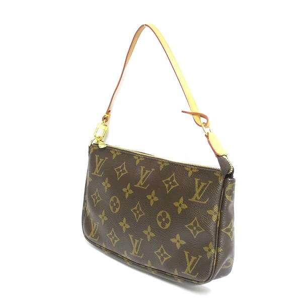 LOUIS VUITTON ルイヴィトン M51980 ポシェット・アクセソワール モノグラム ハンドバッグ ポーチ 中古品 used A_画像2