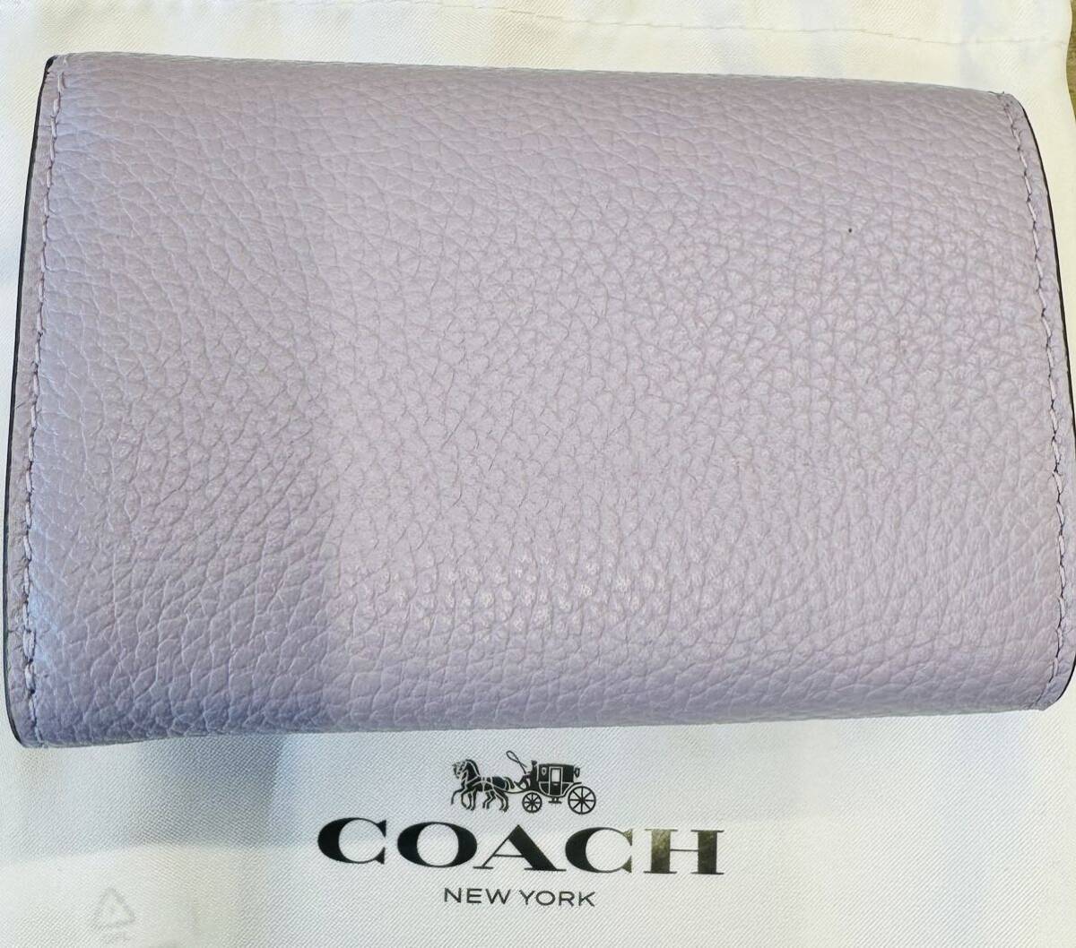 【鑑定済み 未使用品】COACH ウォレット 三つ折財布の画像2