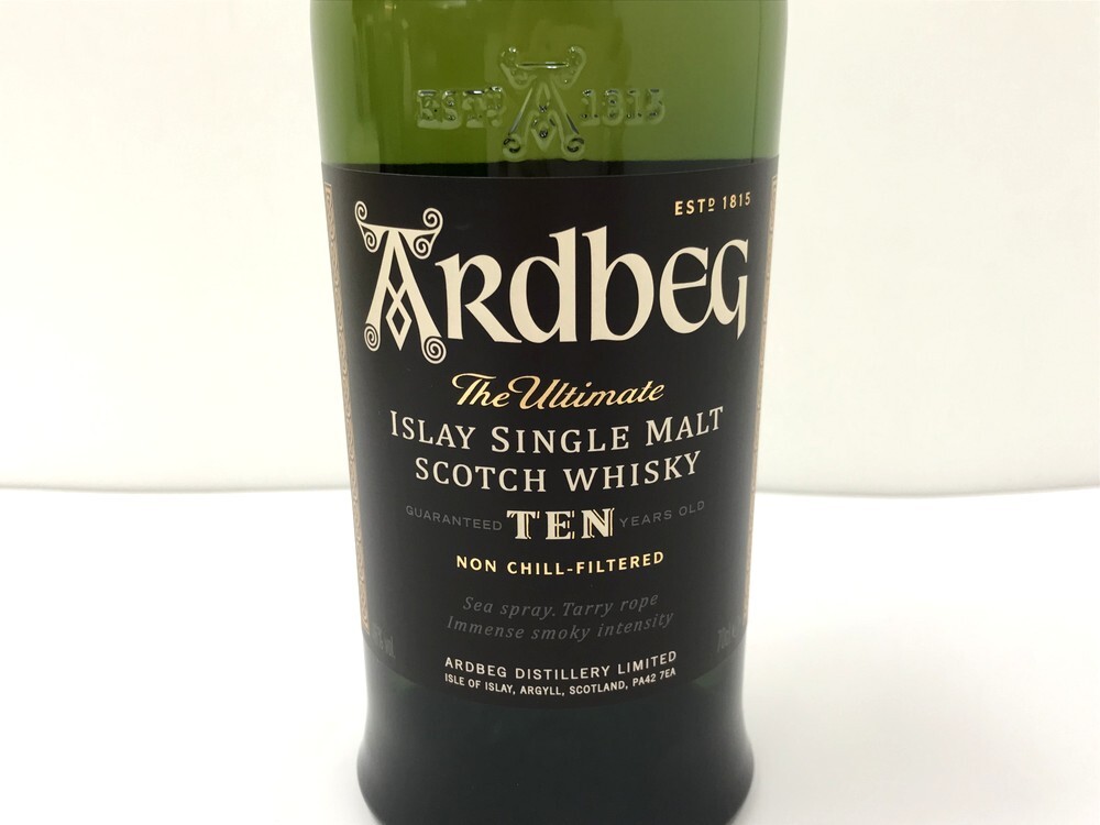 ●【同梱不可】【80】未開栓 Ardbeg アートベック10年 シングルモルト スコッチ 46％ 700ml 箱付き ※澱あり_画像4