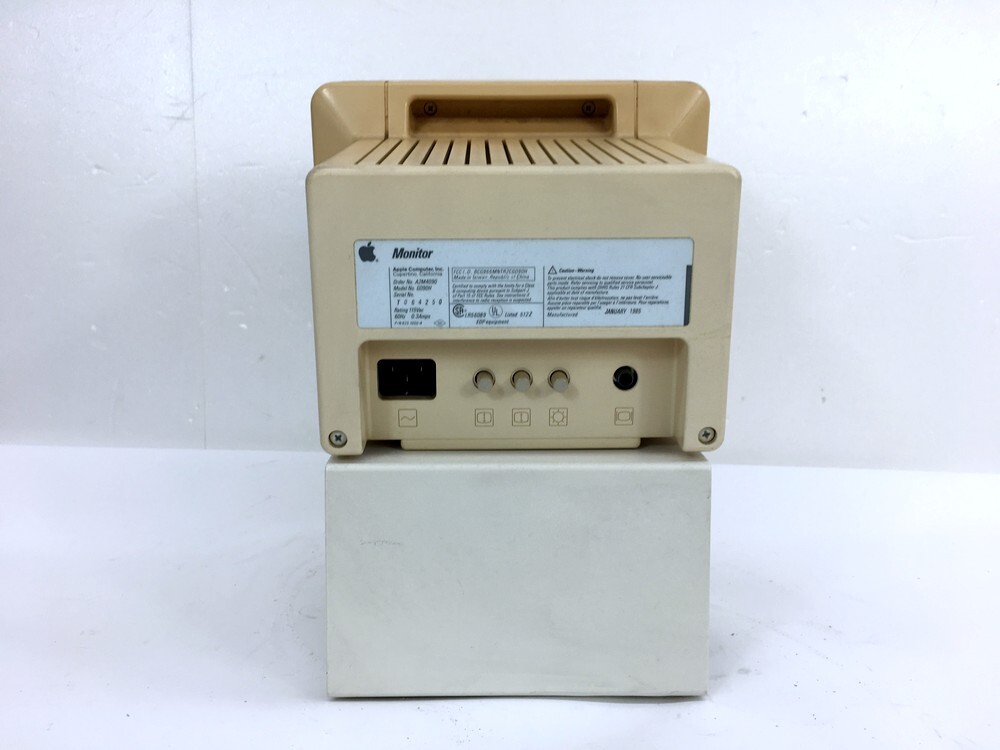【同梱不可】【100】ジャンク品 Apple G090H モニター Monitor 1985年製 ※通電のみ確認の画像5