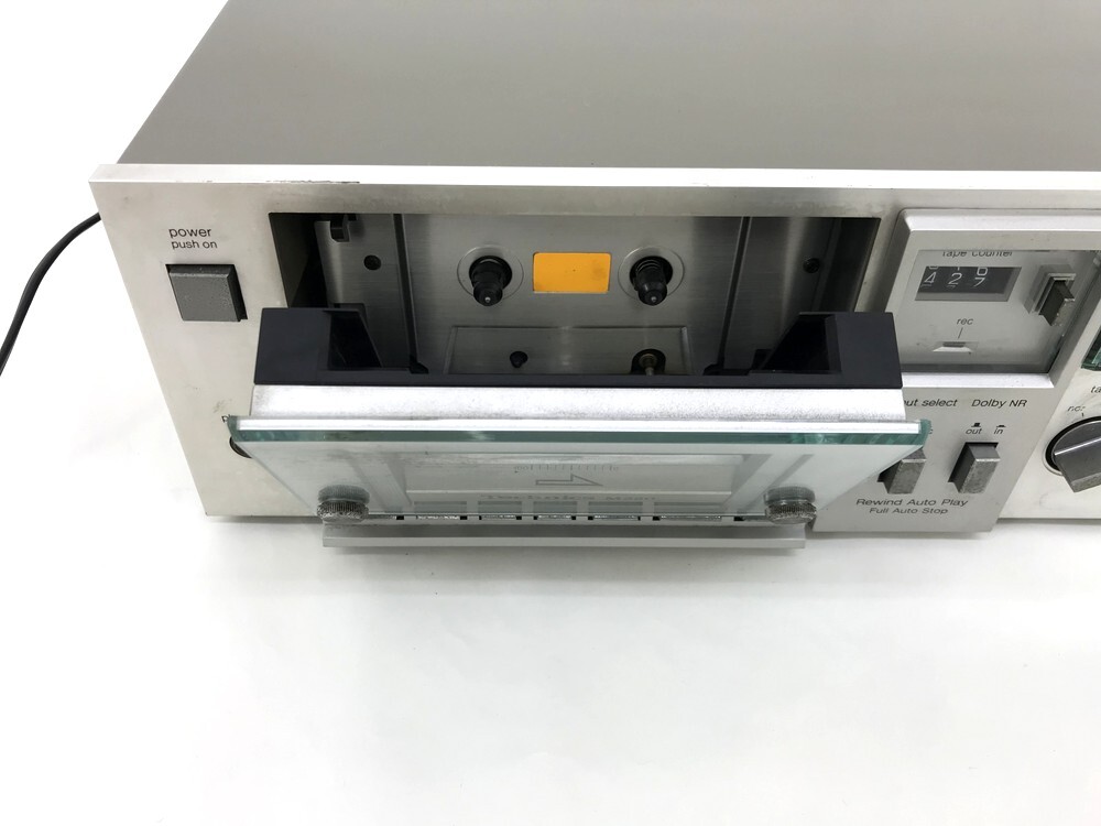 【同梱不可】【100】中古品 Technics テクニクス RS-M220 ステレオカセットデッキ 1980年製 ※スレ・汚れ有の画像4