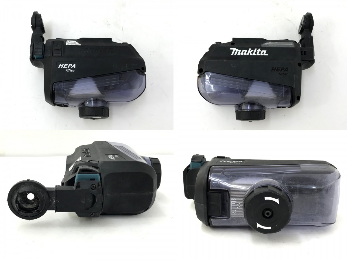 ●【同梱不可】【140】中古品 makita マキタ HR182D 充電式ハンマドリル 黒 集塵機 DX05 バッテリなし ※汚れ有_画像7