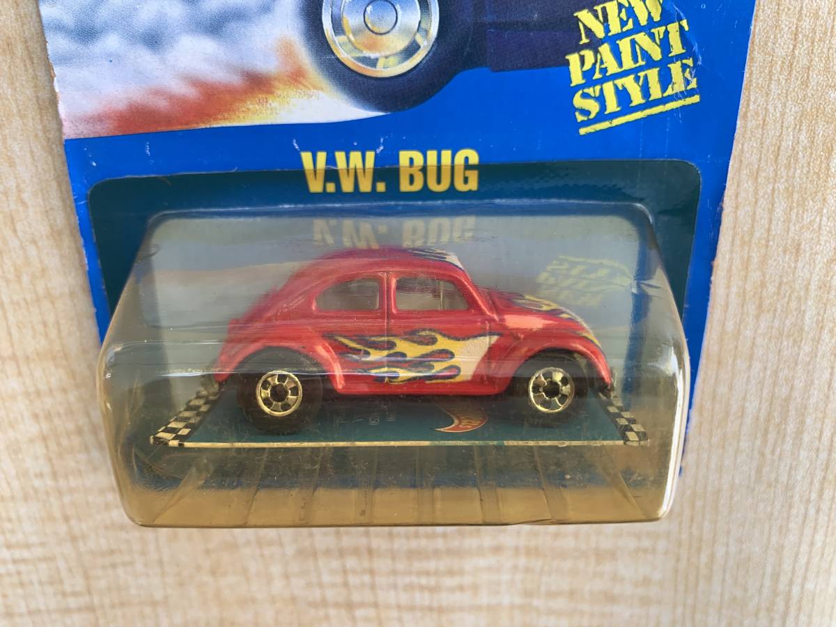 Hot Wheels 1989 Blue card #65 VW Bug ビンテージ オールドカード 未開封 1/64 ジャンク の画像2