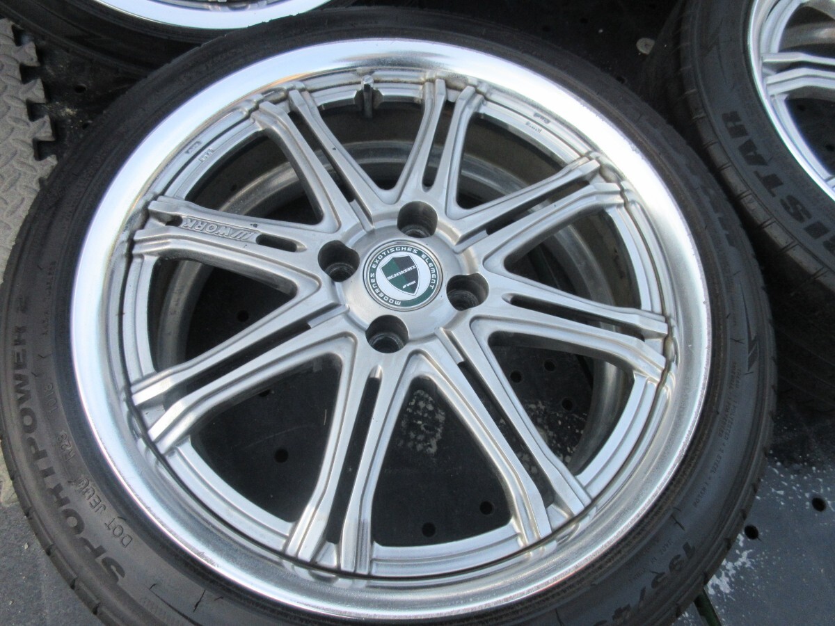 人気必見!!WORK シュバート SC1(SW1) CS 良溝 195/45R17 アクアヴィッツヤリスフィットフリードノートマーチスイフトデミオ コンパクトカーの画像3