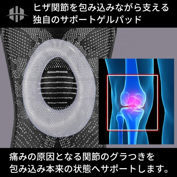 IWAMA HOSEI knees supporter knees supporter knee for man men's large size sport running left right combined use KNEE FIT-AH 2 sheets set L size 22