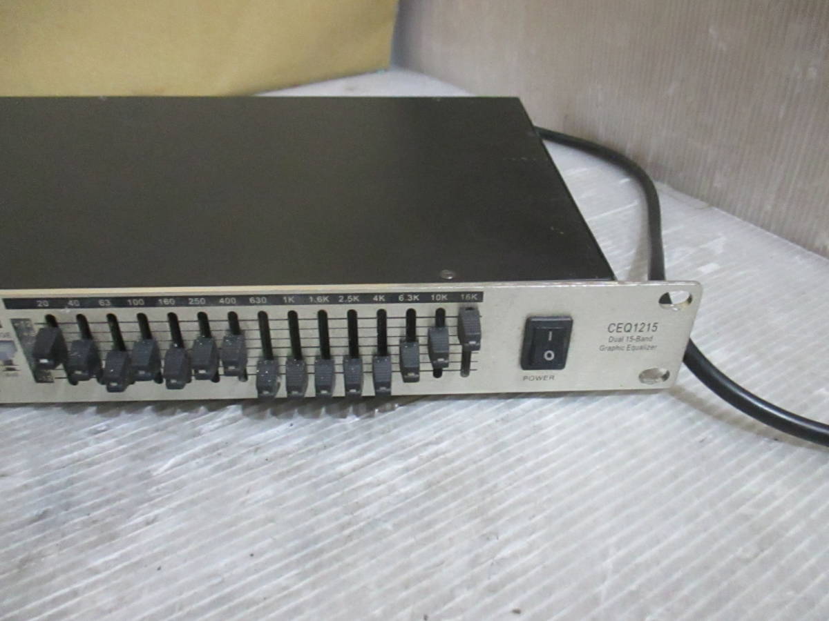 [No.2/C51207-1]*Classic Pro графика эквалайзер CEQ1215 Dual 15-Band Graphic Equalizer*