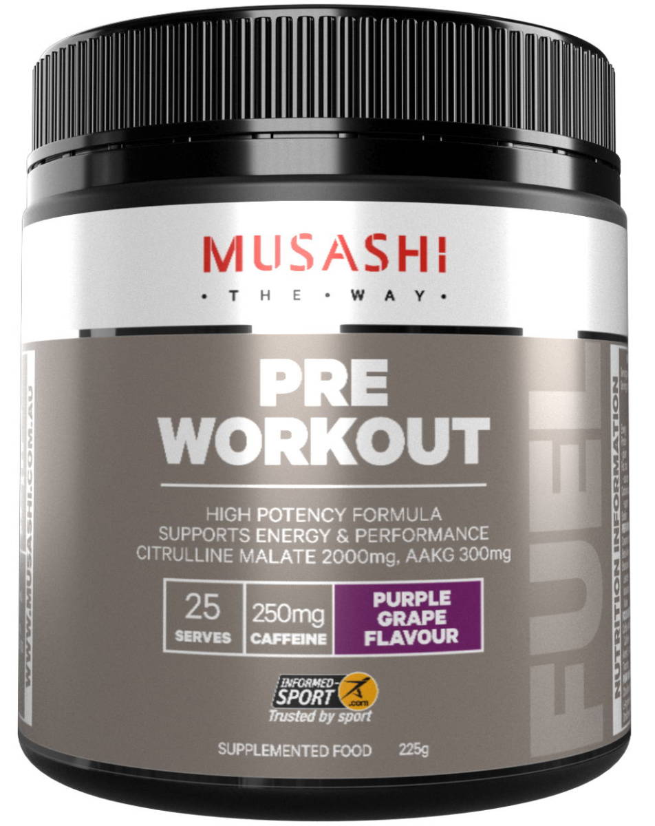MUSASHI (msasi) pre Work out powder gray p taste Cafe in 250mg citrulline 2000mg creatine Beta ala person Pre Workout