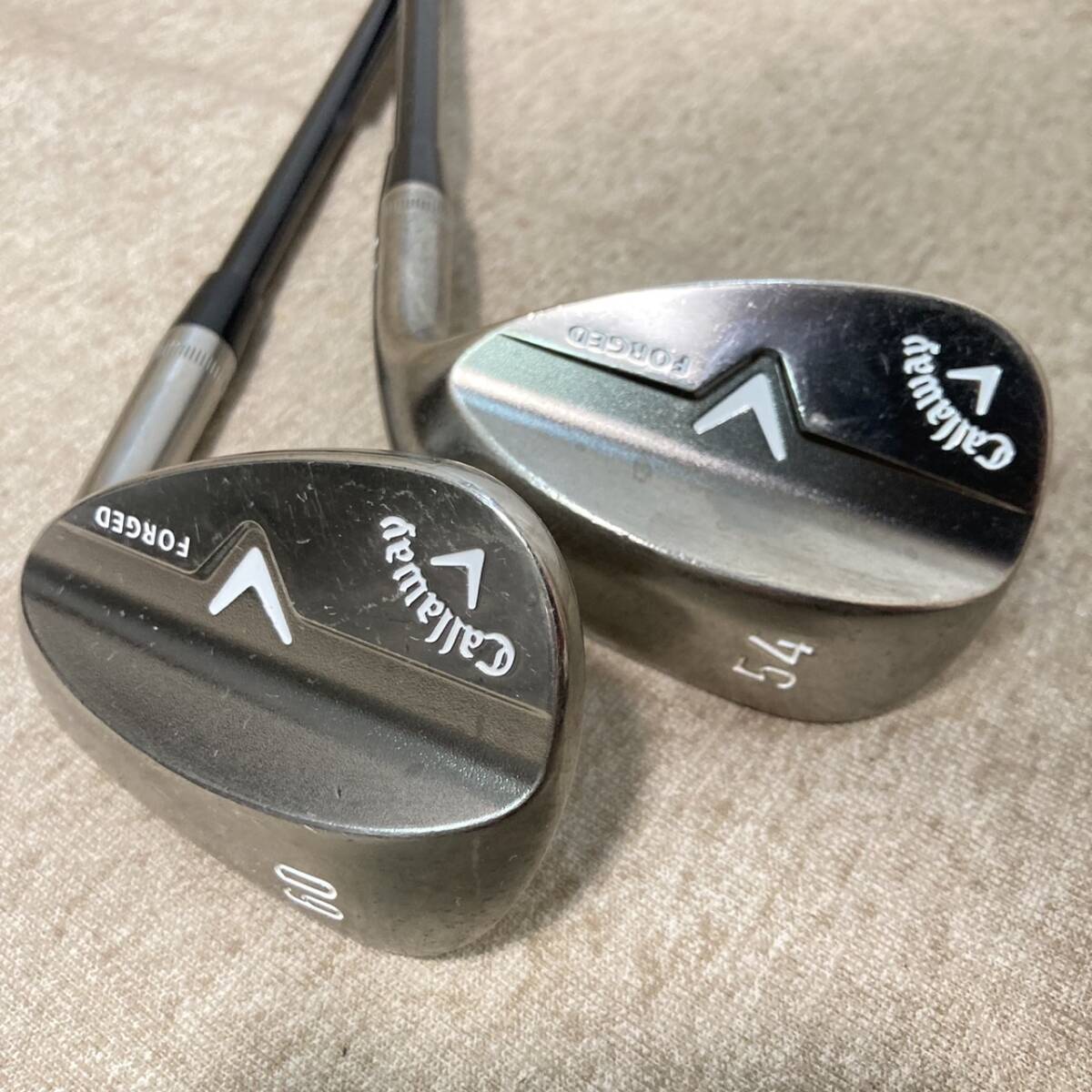 キャロウェイ Callaway ウェッジ 2本セット V FORGED 54度 60度 TourAD AD-85 Flex-S カーボンシャフトの画像1