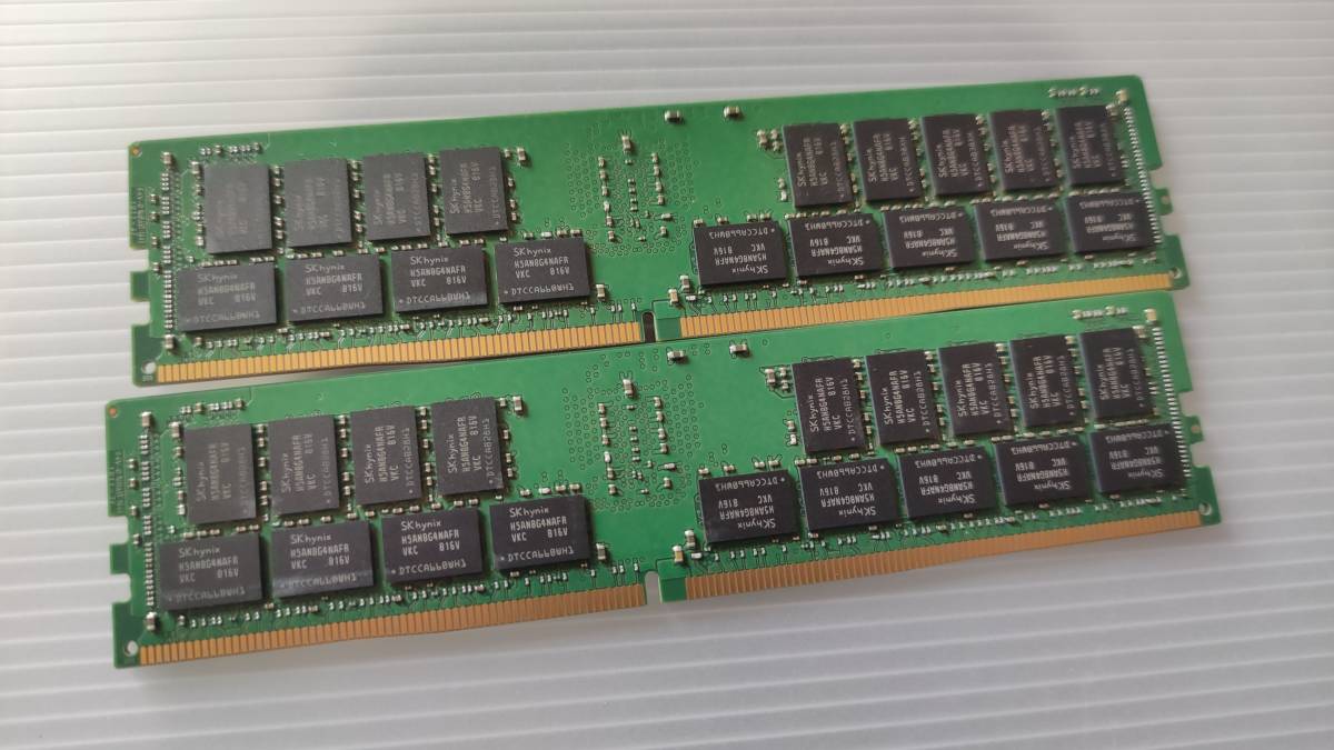 [中古] SKhynix PC4-2666V-RB2-11 32GB 2枚セット 合計64GB サーバー用_画像2