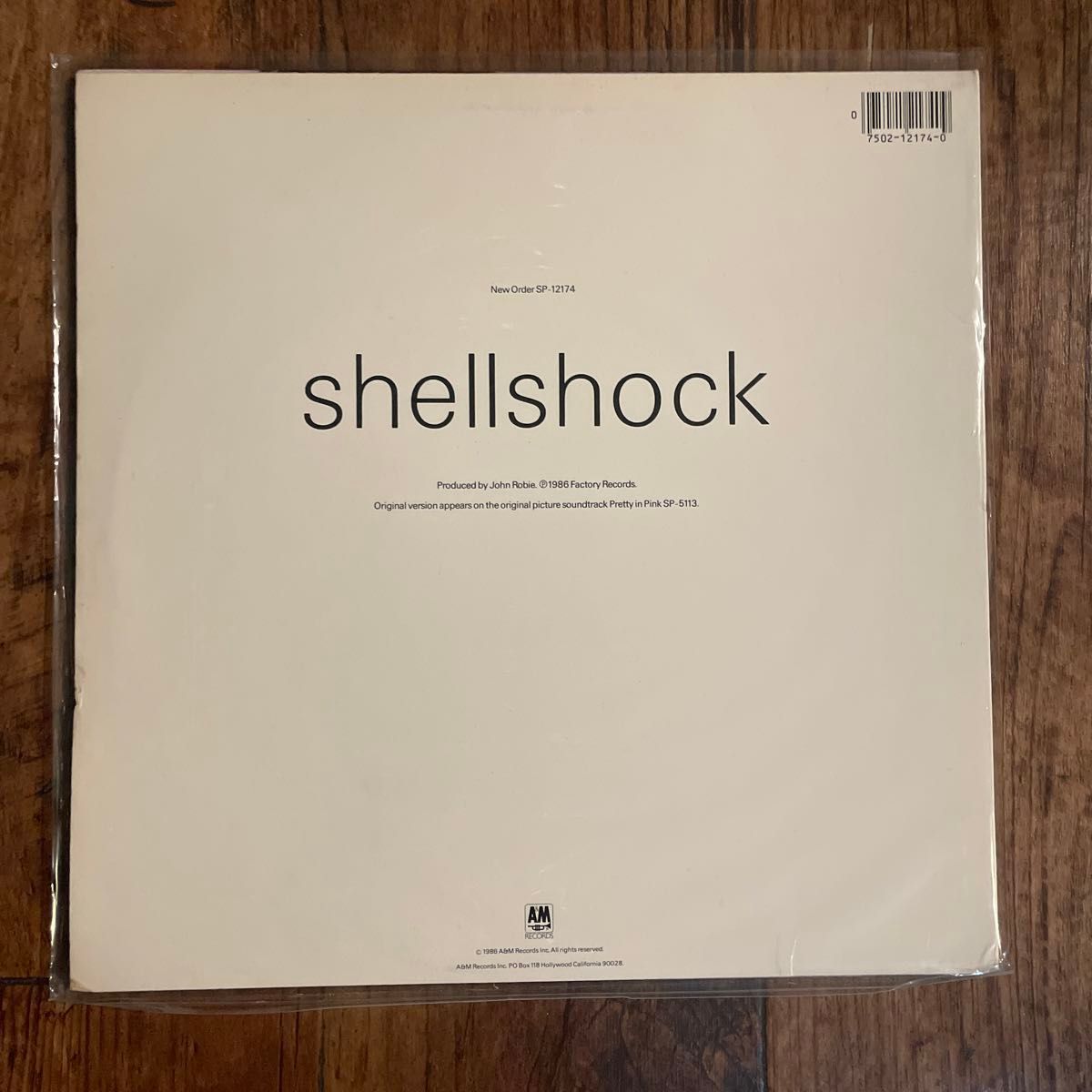 NEW ORDER   SHELLSHOCK  LP  レコード　ニューオーダー