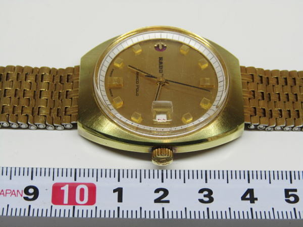 RADO MARCO POLO ラドー マルコポーロ 11837 25石 ゴールド文字盤 自動巻き 純正ベルト 稼働品_画像5