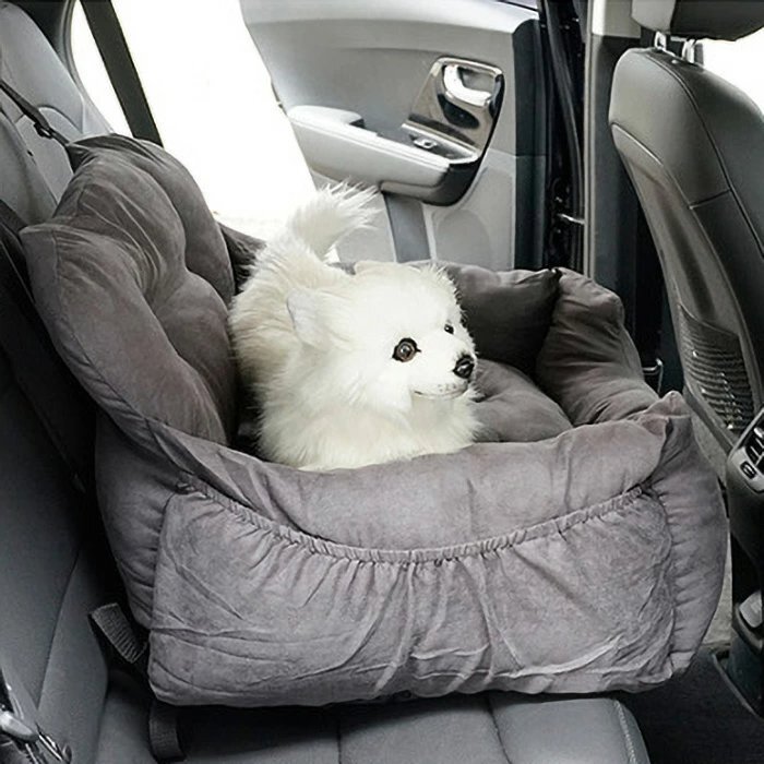 「ZHOU」ドライブボックス　車用　ペット用 猫　犬 ドライブベッド 2Way 座席シート 水洗い可能 小型犬 中型犬　飛び出し防止 車酔い防止_画像9