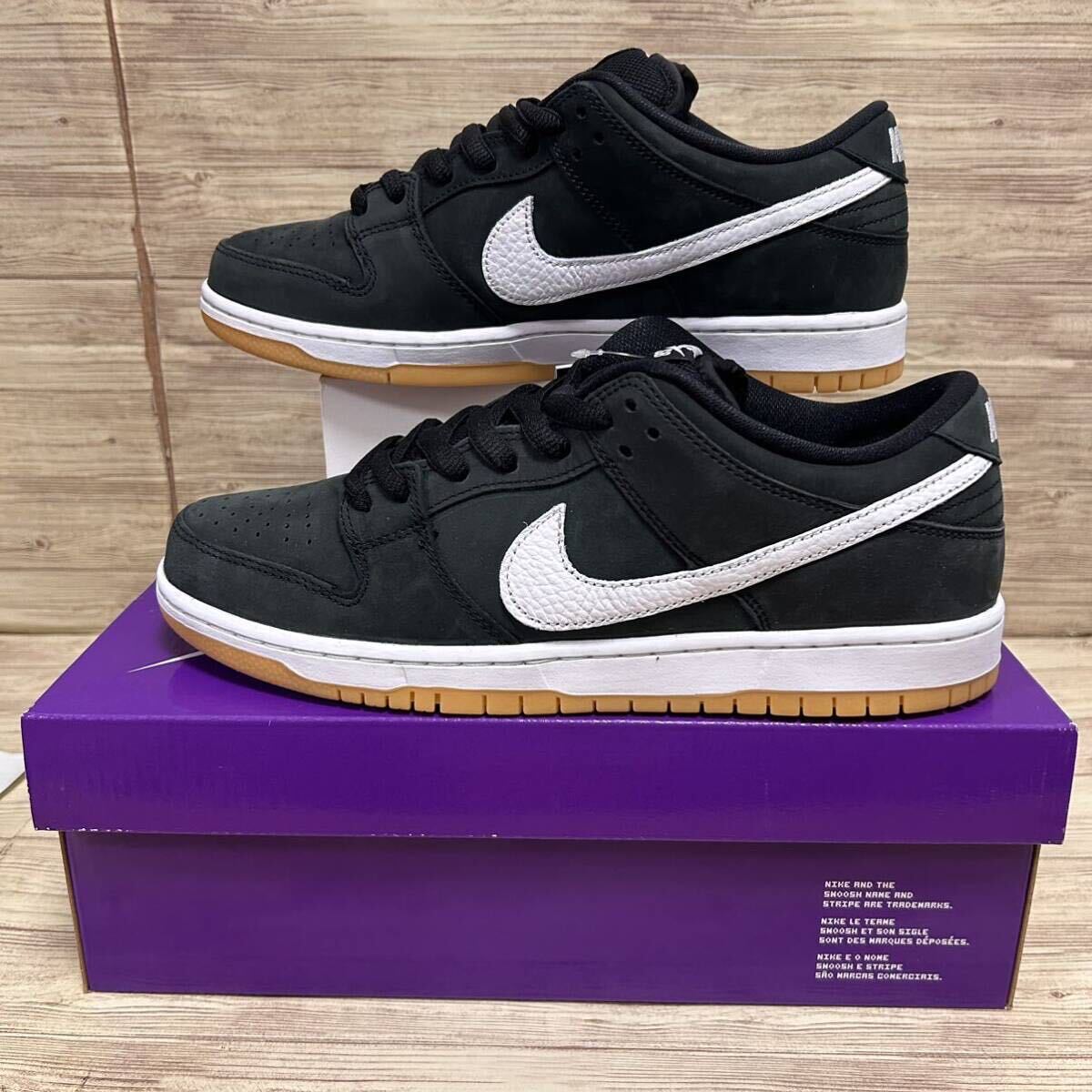 1円〜 新品未使用 28.5cm NIKE SB DUNK LOW PRO BLACK-GUM ナイキ SB ダンク ロー プロ 陰陽 国内正規品 CD2563-006 希少 絶版 レア 最安_画像5