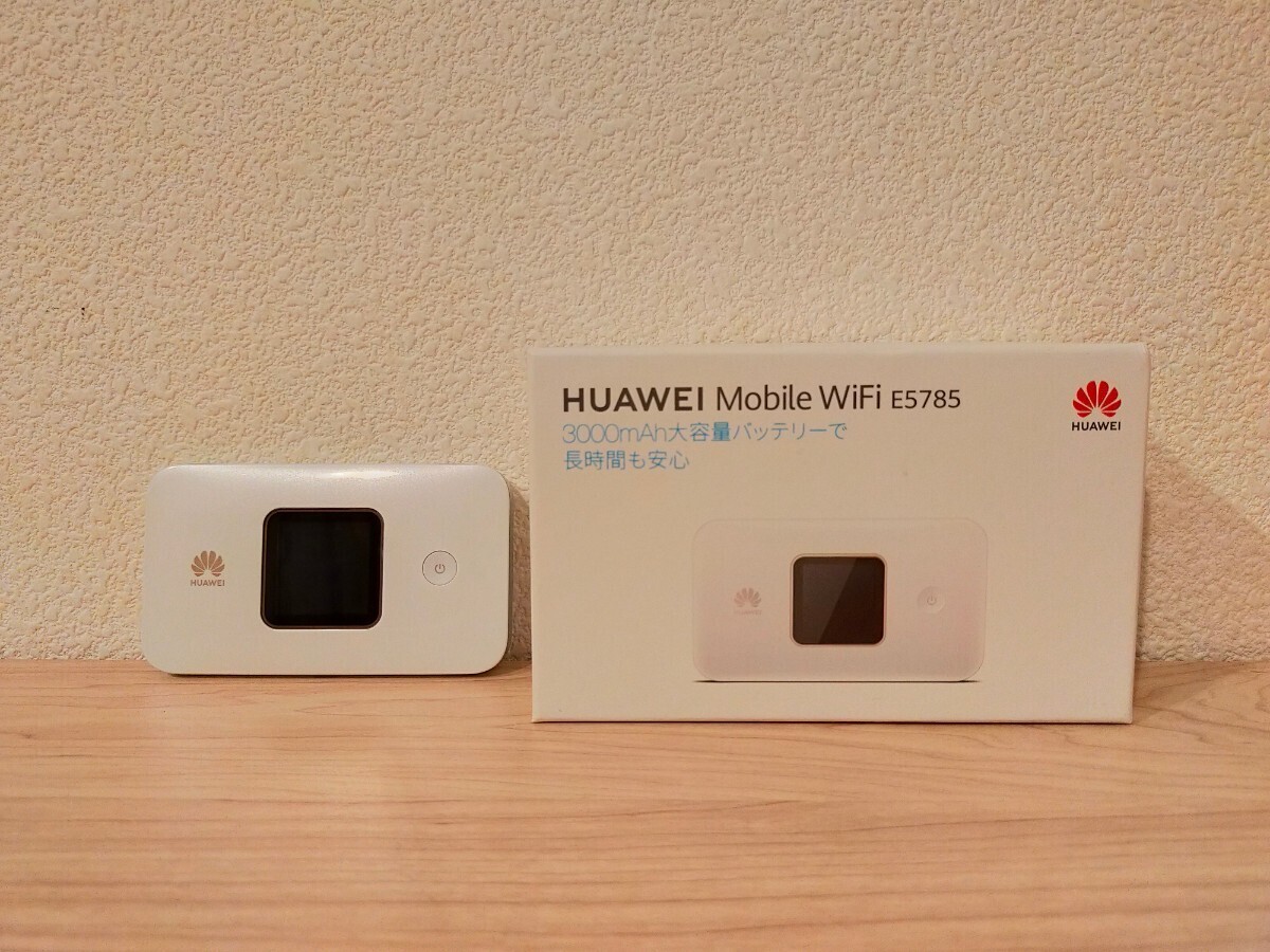 【美品】通電OK HUAWEI E5785 ポケットWiFi HUAWEI SIMフリー モバイルルーター ファーウェイ モバイルWi-Fiルーター WiFiの画像1