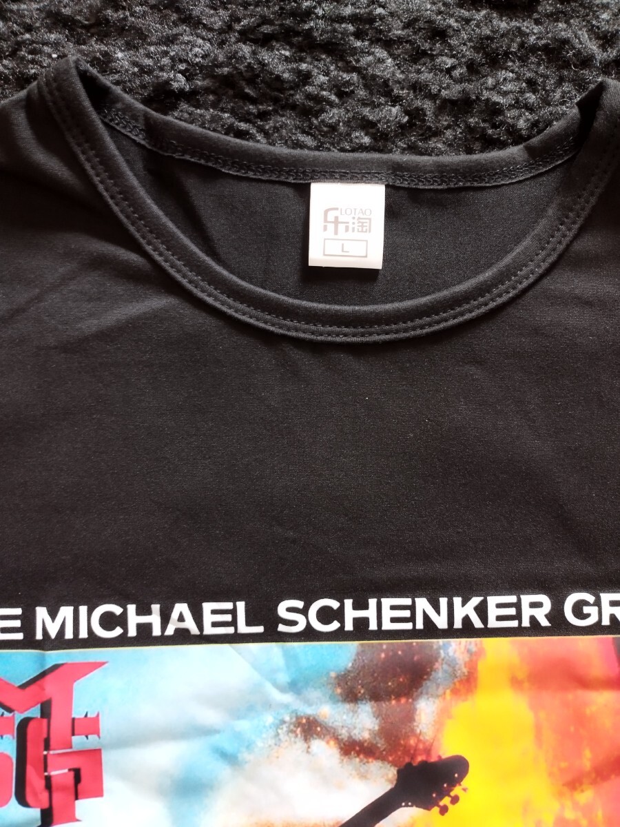 ! Michael *shen car * group THE MICHAEL SCHENKER GROUP T-shirt .. record ASSAULT ATTACK MSG Graham *bo net T shirt