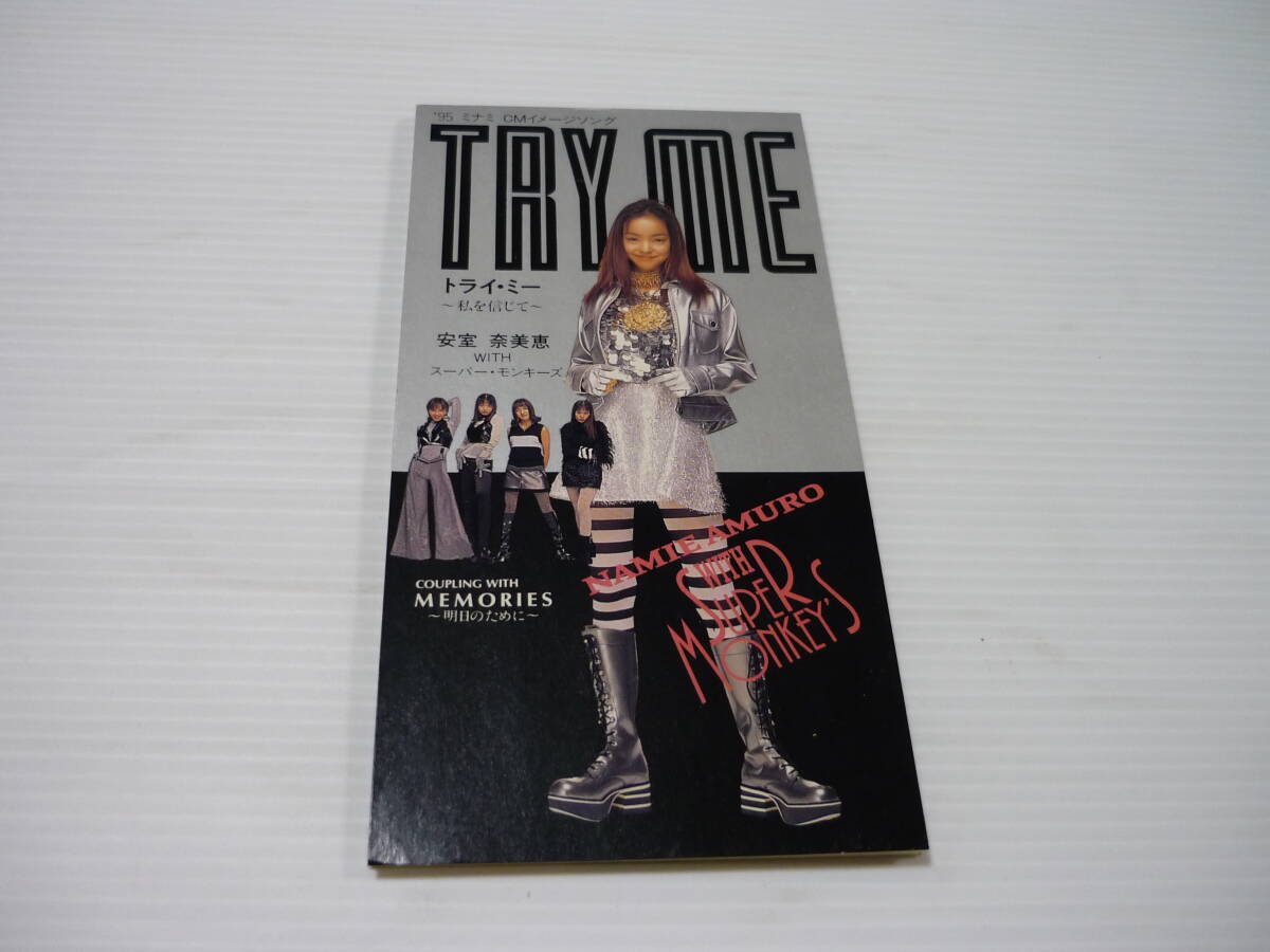 [管00]【送料無料】CD 安室奈美恵 / TRY ME～私を信じて～ 邦楽 明日のために【8cmCD】_画像1