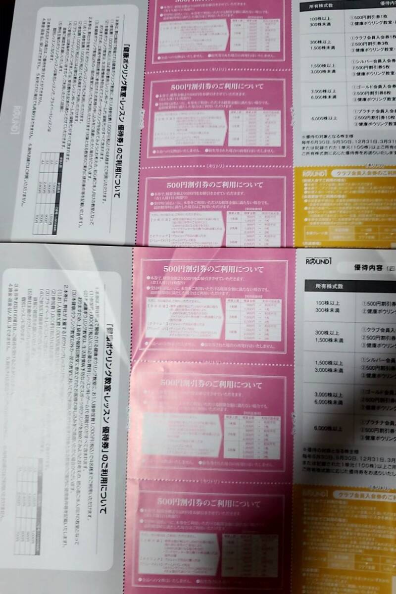 ラウンドワン　株主優待　3000円分　普通郵便送料込　期限10月15日_画像2