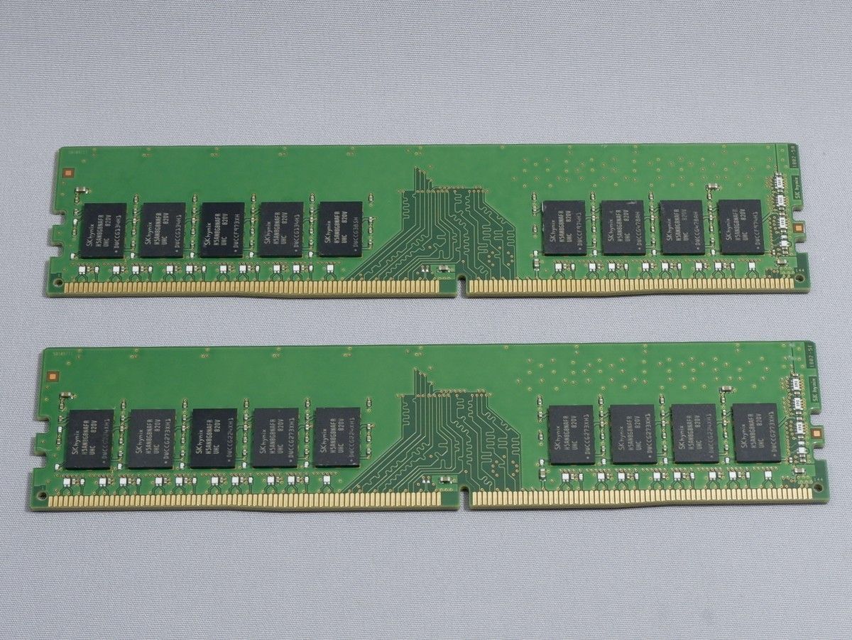 SKHynix DDR4-2400 ECC Unbuffered 8GB×2枚 計16GB　PC4-19200 