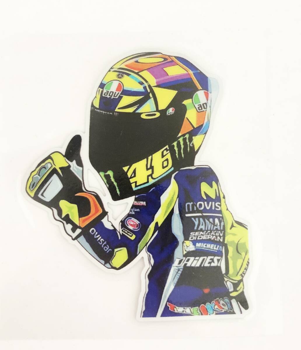 ST-077 MotoGP 46 バレンティーノ ロッシ Rossi YAMAHA AGV 3M ステッカー 反射剤入りの画像1