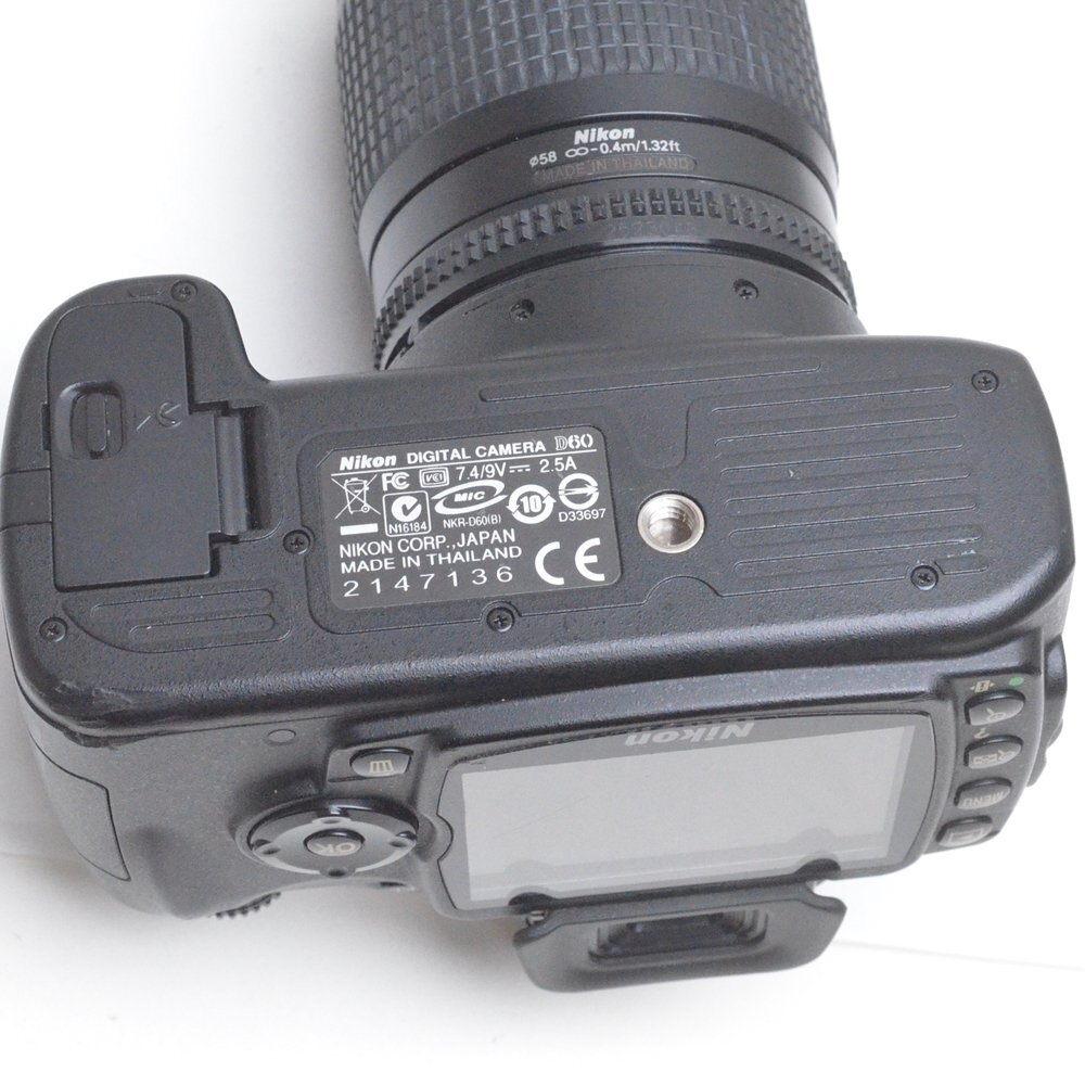 ニコン デジタル一眼レフカメラ D60 レンズ AF NIKKOR 28-80mm 1:3.5-5.6D 充電器・バッテリー付属 Nikonの画像6
