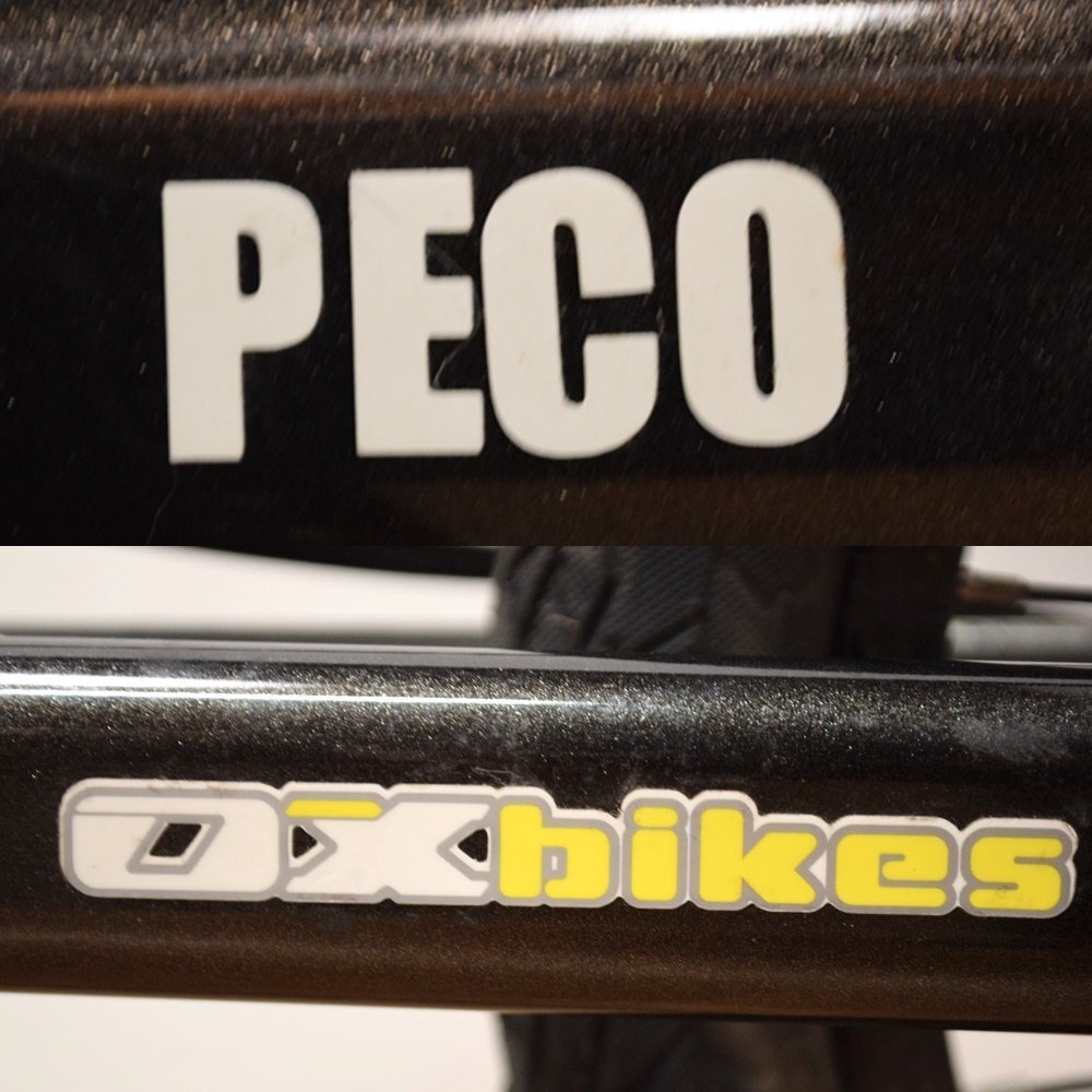 美品 OXbikes PECO pocci 14インチ折りたたみ自転車 9段変速 折りたたみ時寸法長さ736×高さ1027×幅267mm ペコ ポッチの画像6