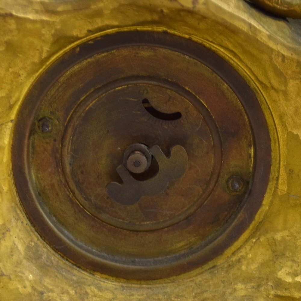 レトロ トレードマーク 東洋時計 手巻き式 置時計 ライオン サイズ幅約31.5×奥行約14×高さ約35cm アンティーク TRADE MARKの画像7