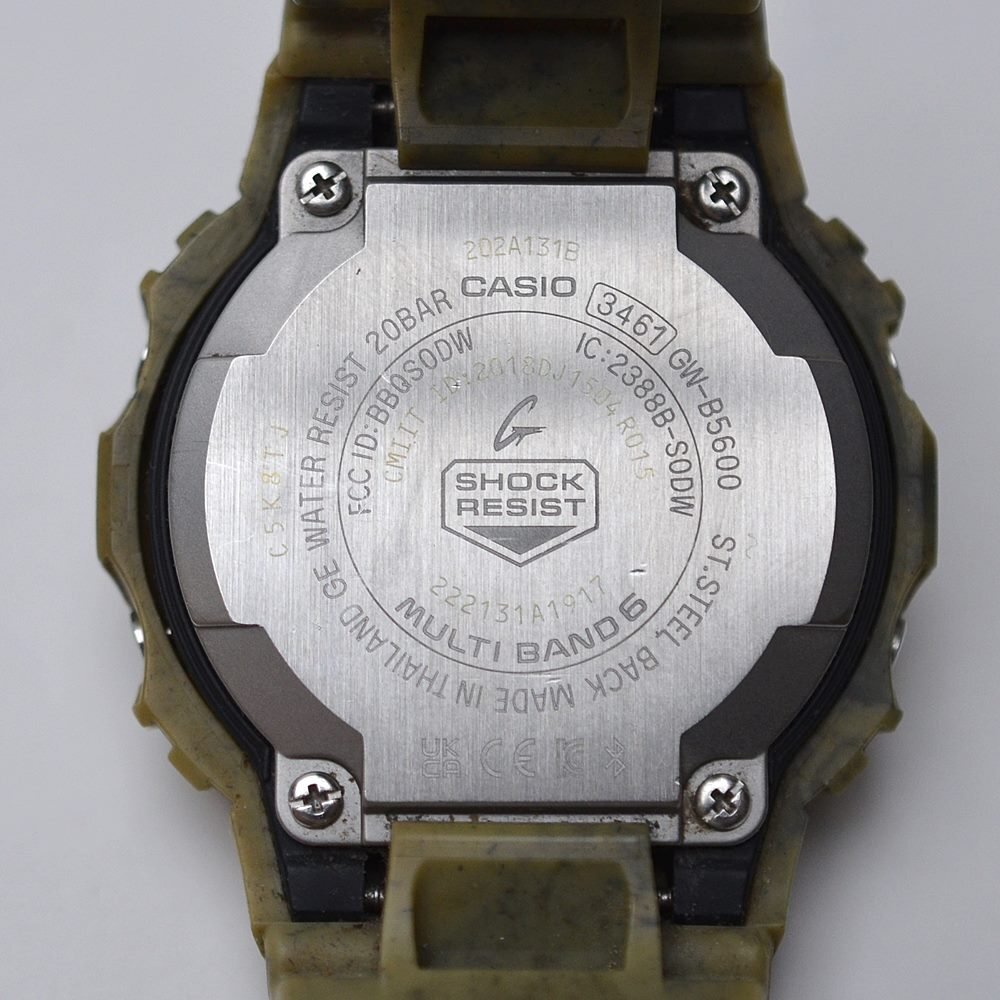 良品 CASIO G-SHOCK 腕時計 GW-B5600SL-5JF SAND LANDイメージカラーモデル Bluetooth搭載 ソーラー電波時計 カシオ ジーショック_画像2