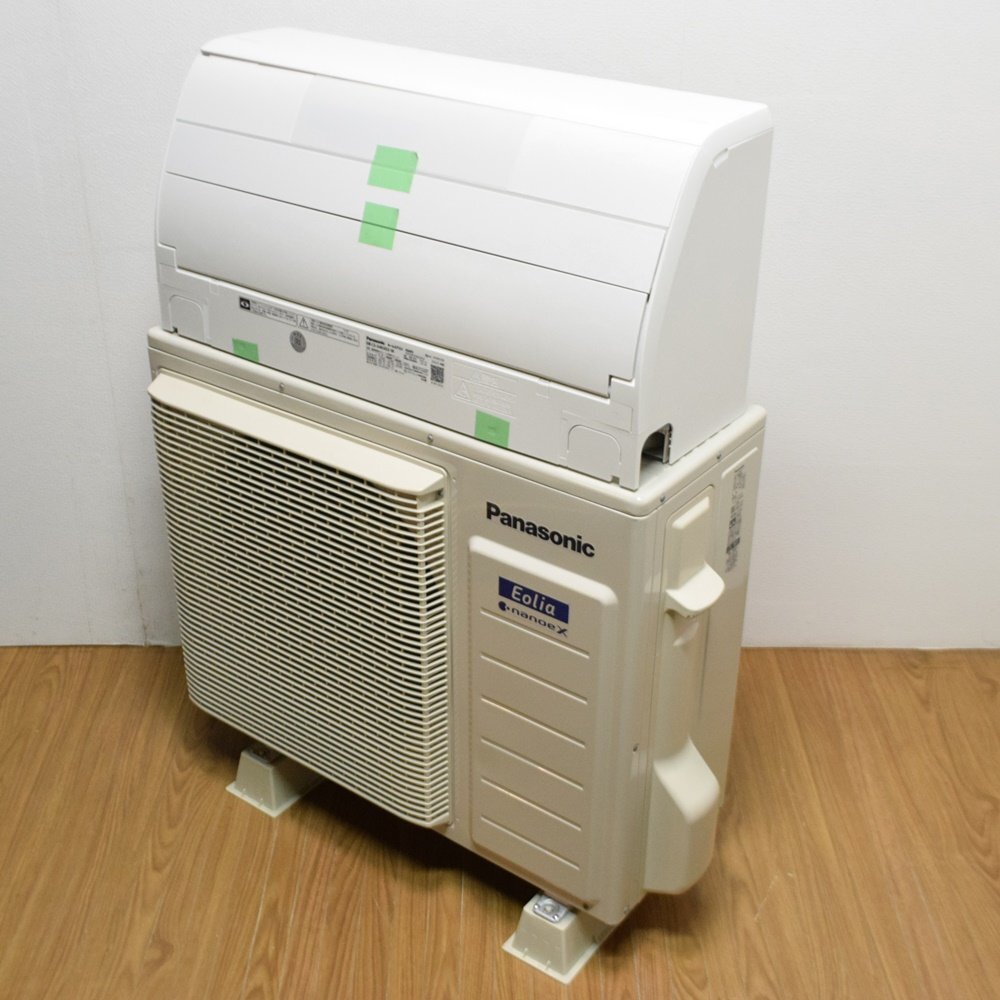 良品 Panasonic Eolia ルームエアコン CS-X403D2 約11～17畳用 2023年 室外機 CU-X403D2 4.0kw 200V リモコン付属 エオリア パナソニック_画像5