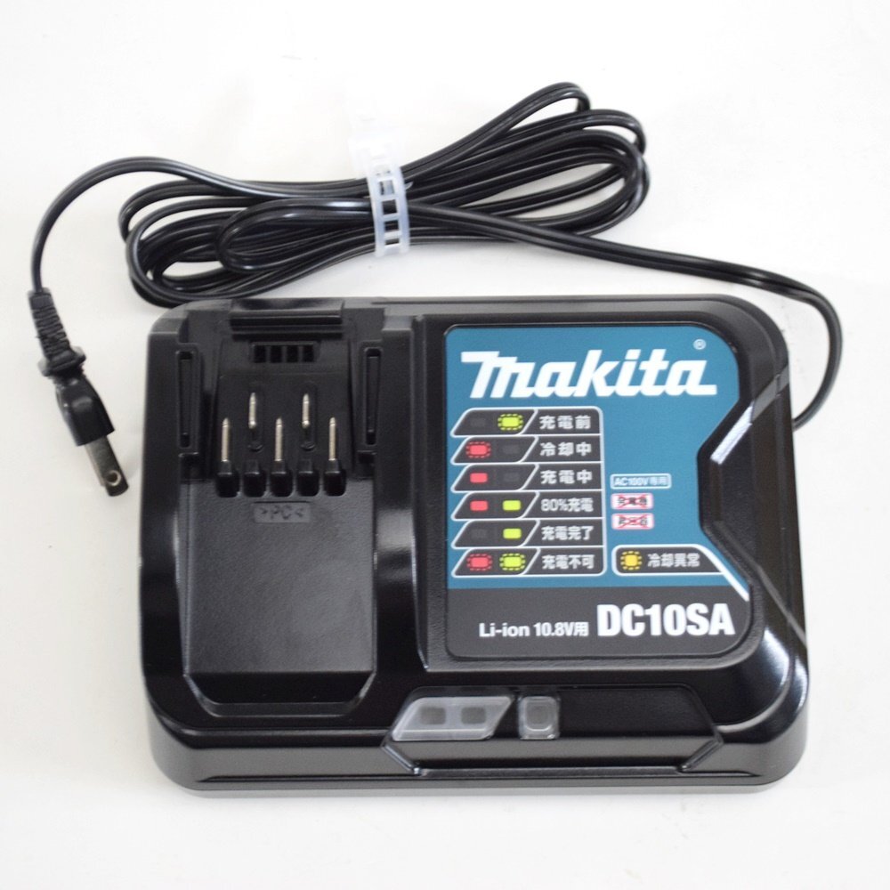セット販売 外観美品 マキタ 充電器 DC10SA リチウムイオンバッテリー BL1015×2点 10.8V 1.5Ah 充電器取扱説明書付属 makita_画像2