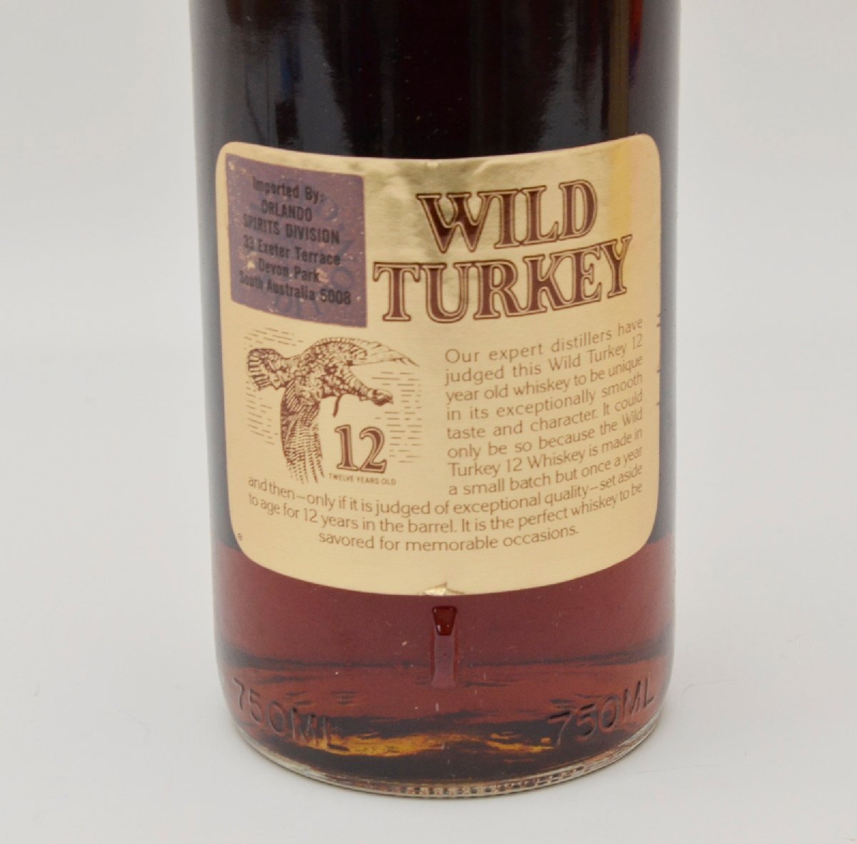 未開栓 ワイルドターキー 12年 ゴールドラベル リミテッドエディション 750ml 50.5% バーボン ウイスキー WILD TURKEYの画像5