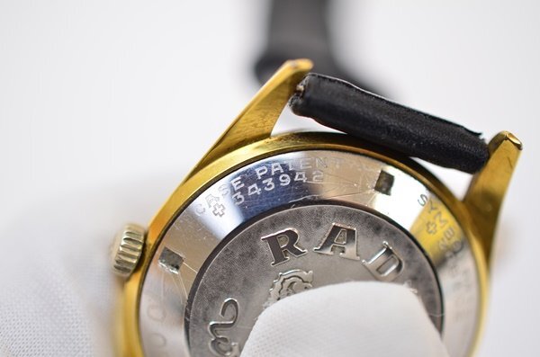 動作品 RADO ワールドトラベル 30石 デイト 343942 345602 自動巻 機械式 腕時計 ゴールド色 ラドーの画像6