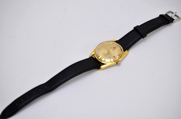 動作品 RADO ワールドトラベル 30石 デイト 343942 345602 自動巻 機械式 腕時計 ゴールド色 ラドーの画像10