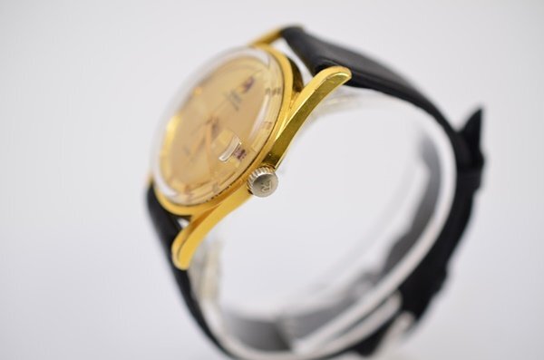 動作品 RADO ワールドトラベル 30石 デイト 343942 345602 自動巻 機械式 腕時計 ゴールド色 ラドーの画像2