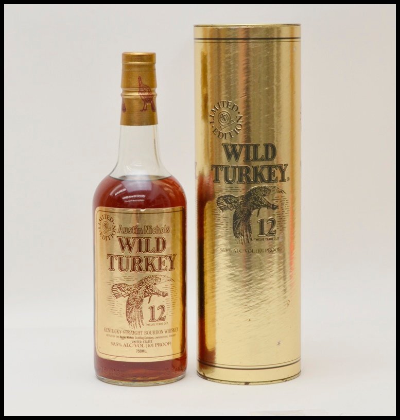 未開栓 ワイルドターキー 12年 ゴールドラベル リミテッドエディション 750ml 50.5% バーボン ウイスキー WILD TURKEYの画像1