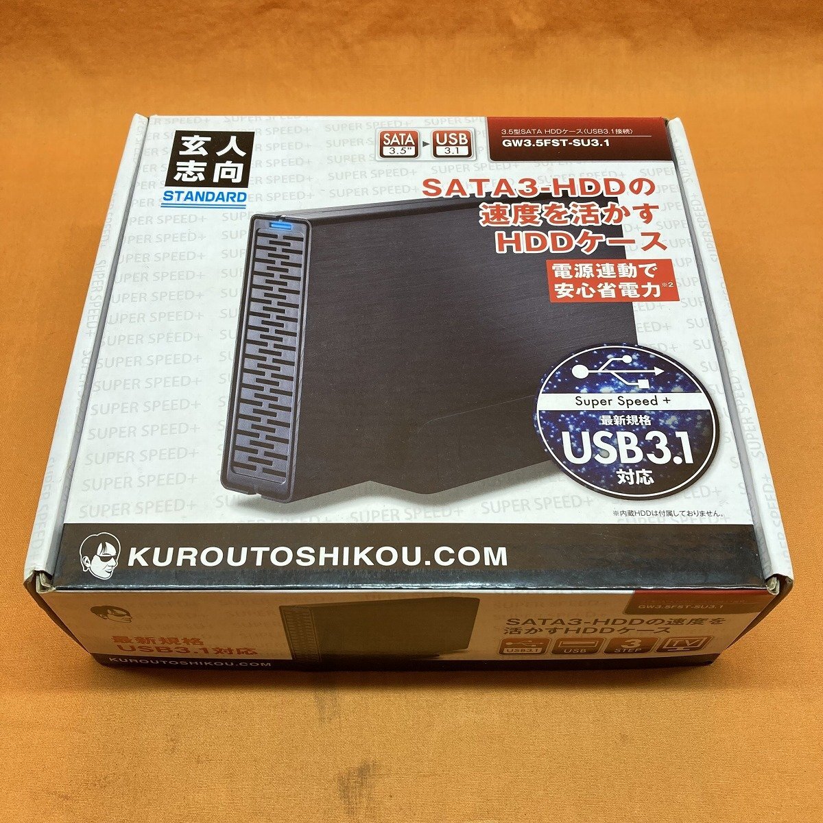 SSD/HDDケース 玄人志向 GW3.5FST-SU3.1 2.5型対応 USB3.1 サテイゴー_画像6