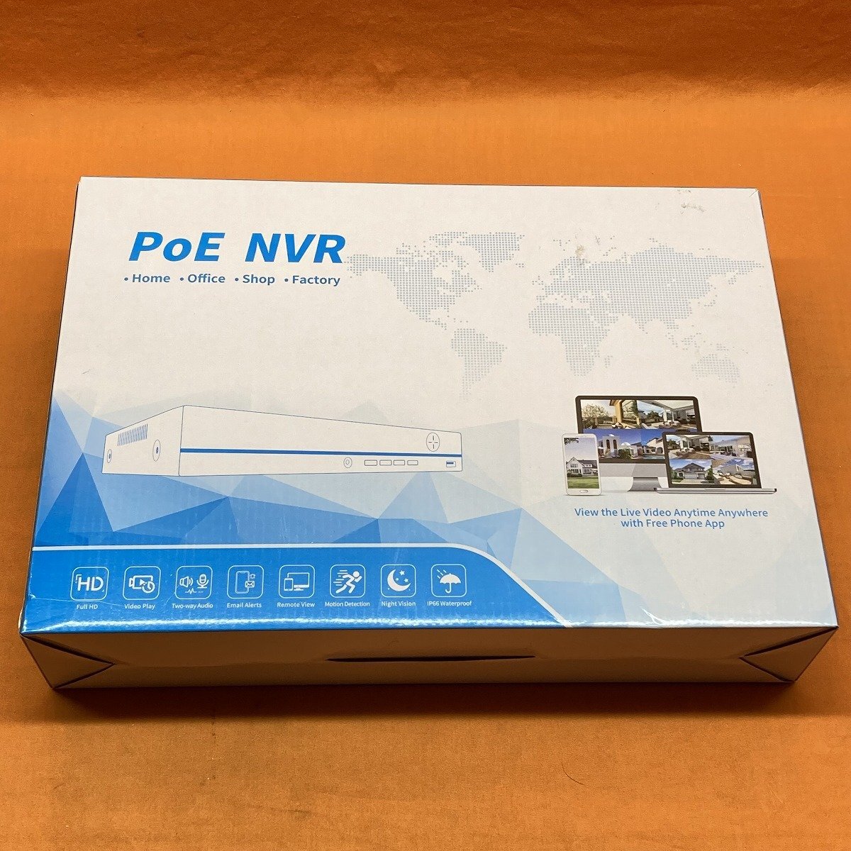 防犯カメラ用レコーダー YESKAMO JP-NK02-10804 POE NVR サテイゴーの画像7