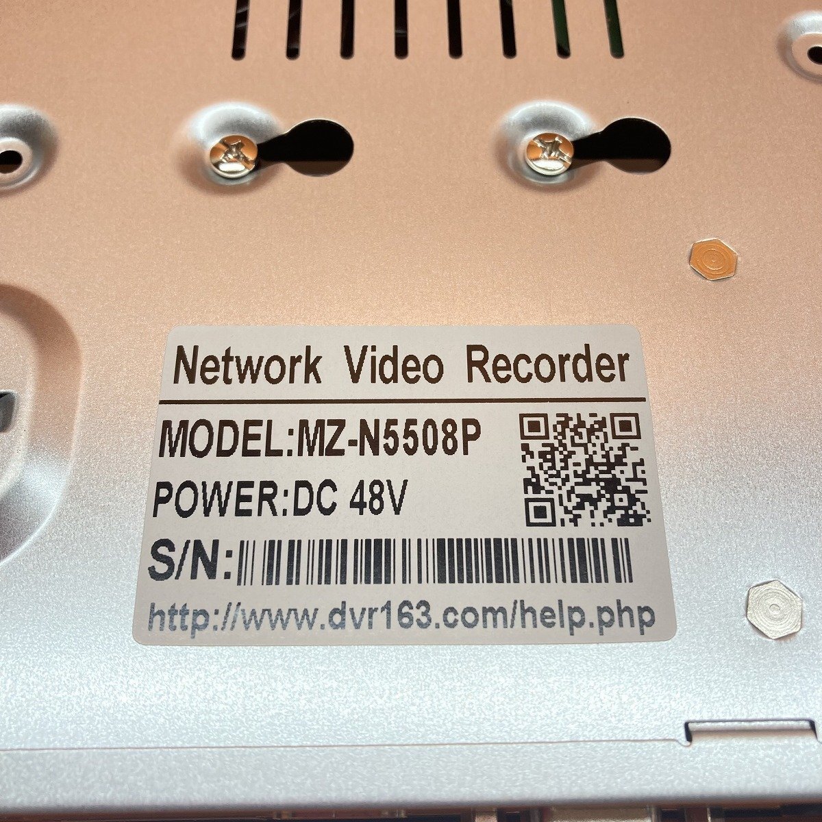 ネットワークビデオレコーダー MZ-N5508P DC48V サテイゴーの画像4