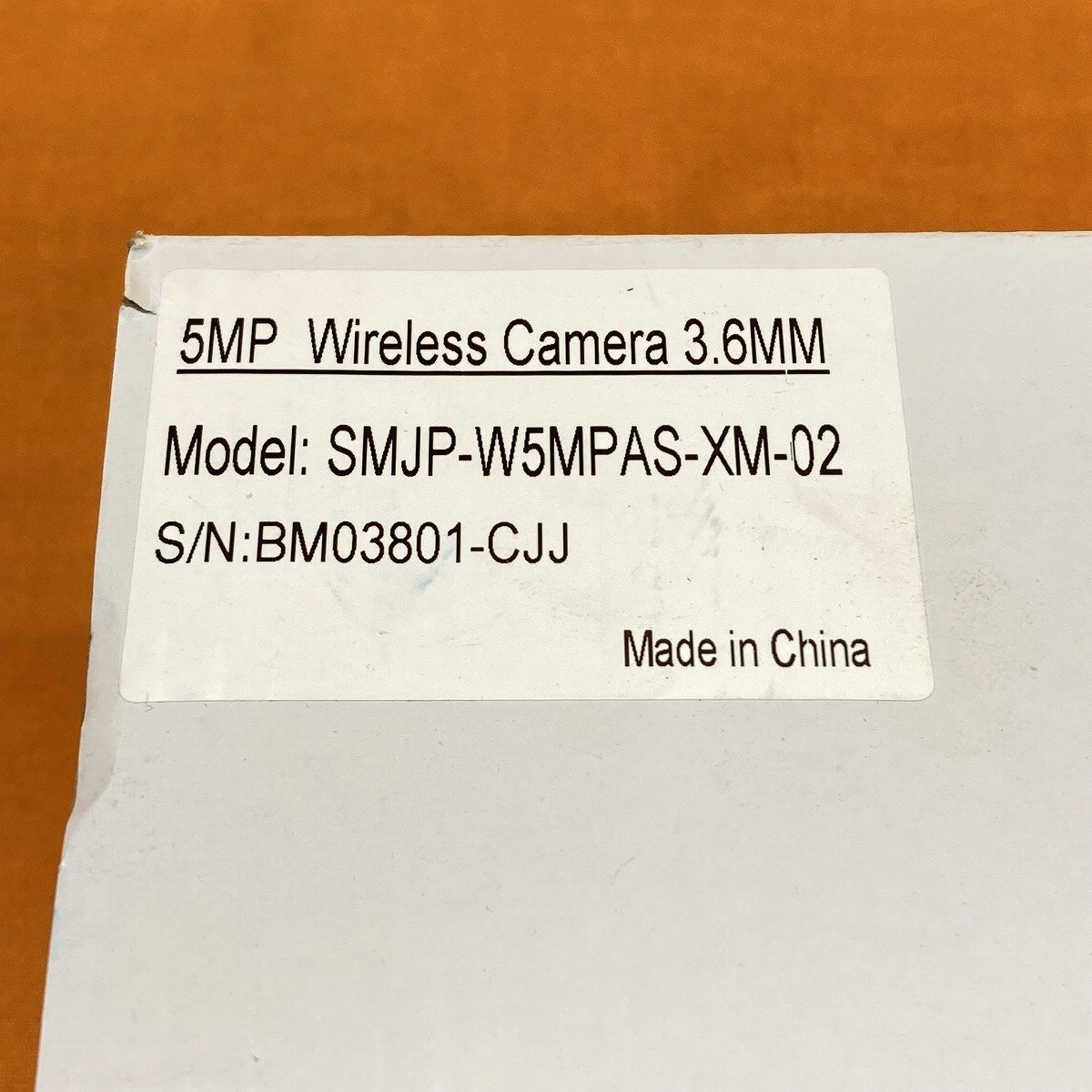 ワイヤレス防犯カメラ SMONET SMJP-W5MPAS-XM-02 500万画素 3.6mm サテイゴーの画像9