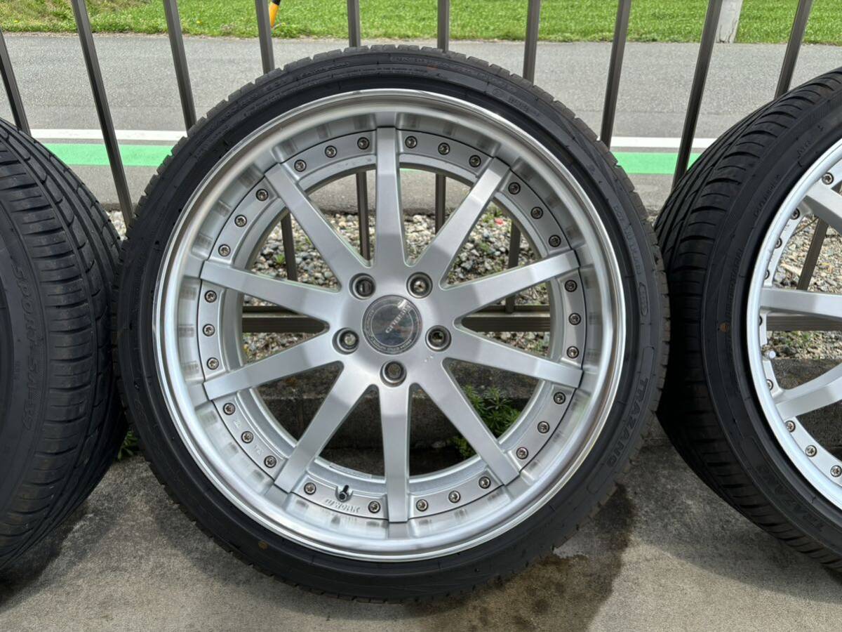 ワーク グノーシスGS1 19インチ 8.5J 9J 比較的綺麗 225/40R19 タイヤバリ山 work gnosis_画像5