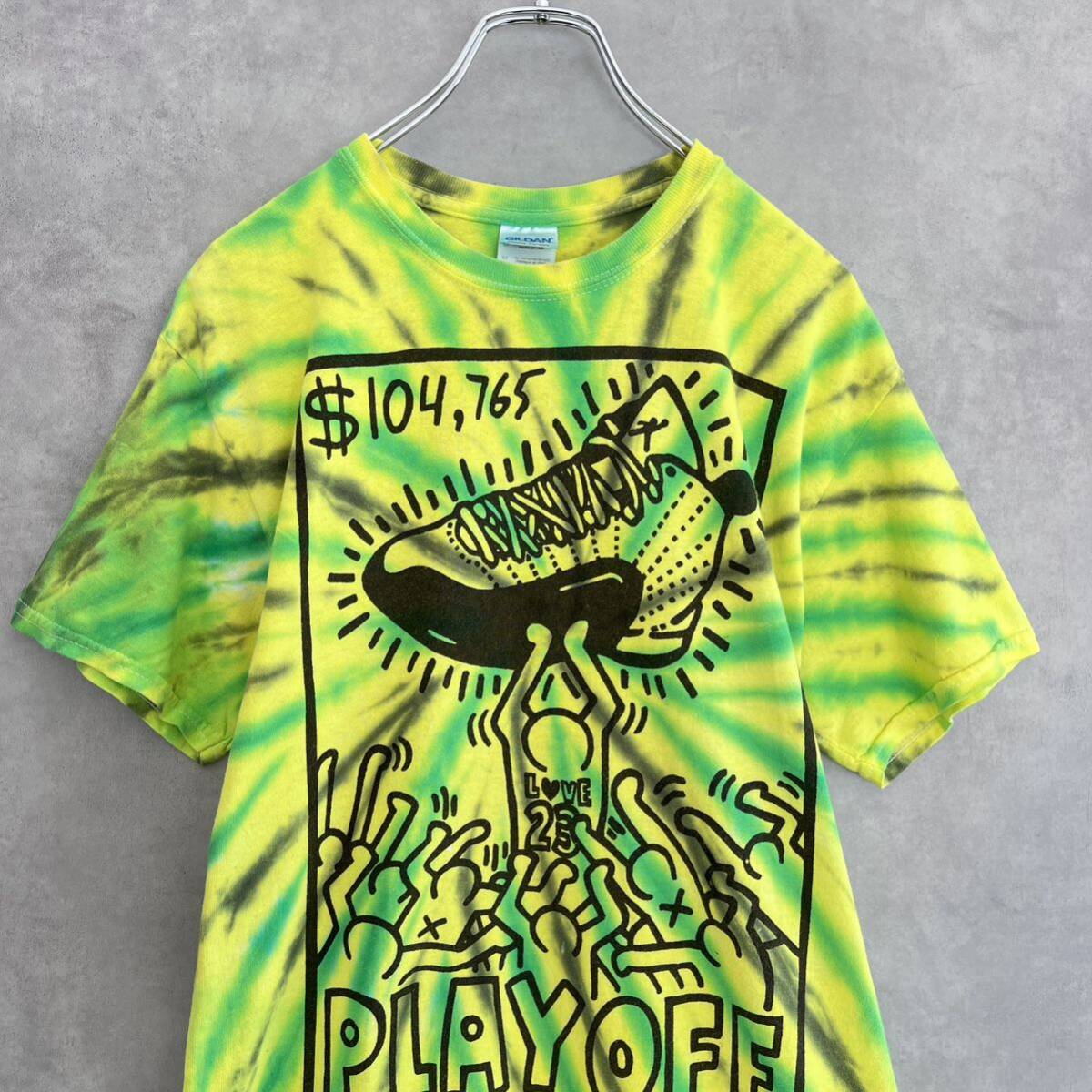 Air Jordan 12 NBA PLAY OFF Tシャツタイダイ Mサイズ ジョーダン_画像1