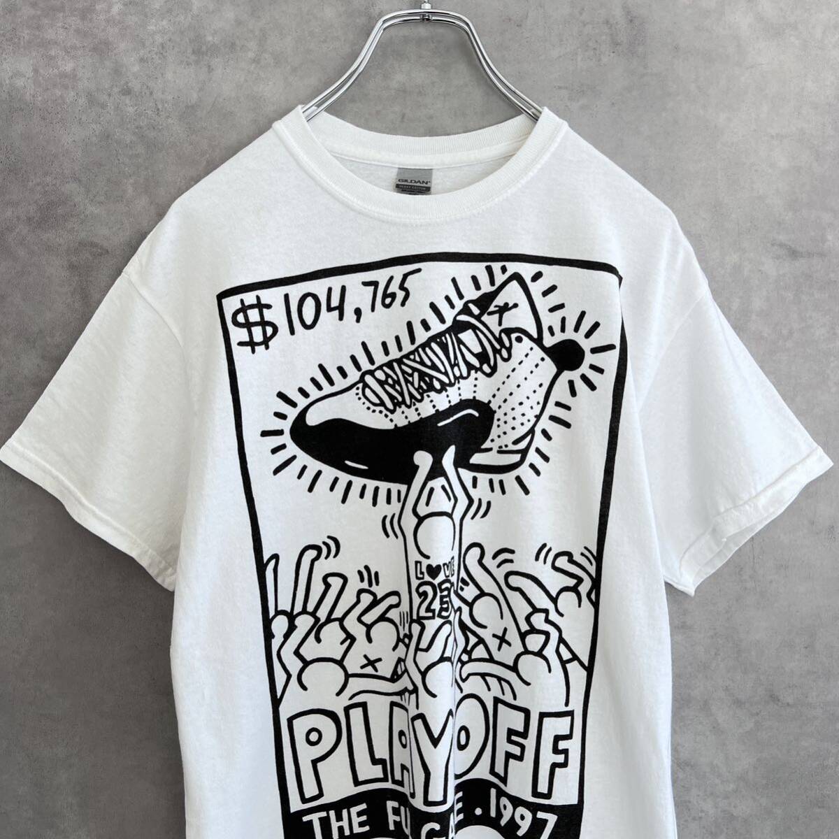 Air Jordan 12 NBA PLAY OFF Tシャツ Mサイズ ジョーダン ホワイト_画像1